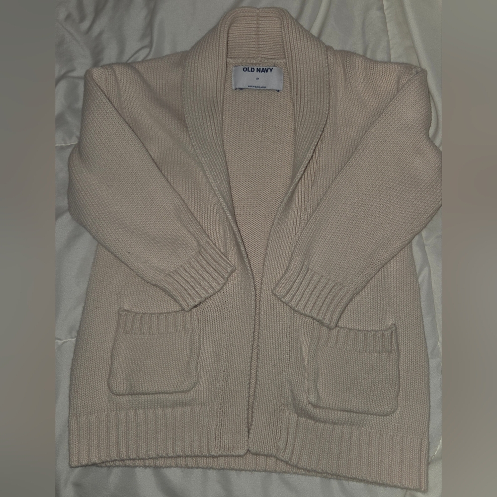 Old Navy Kids Beige Knit Cardigan